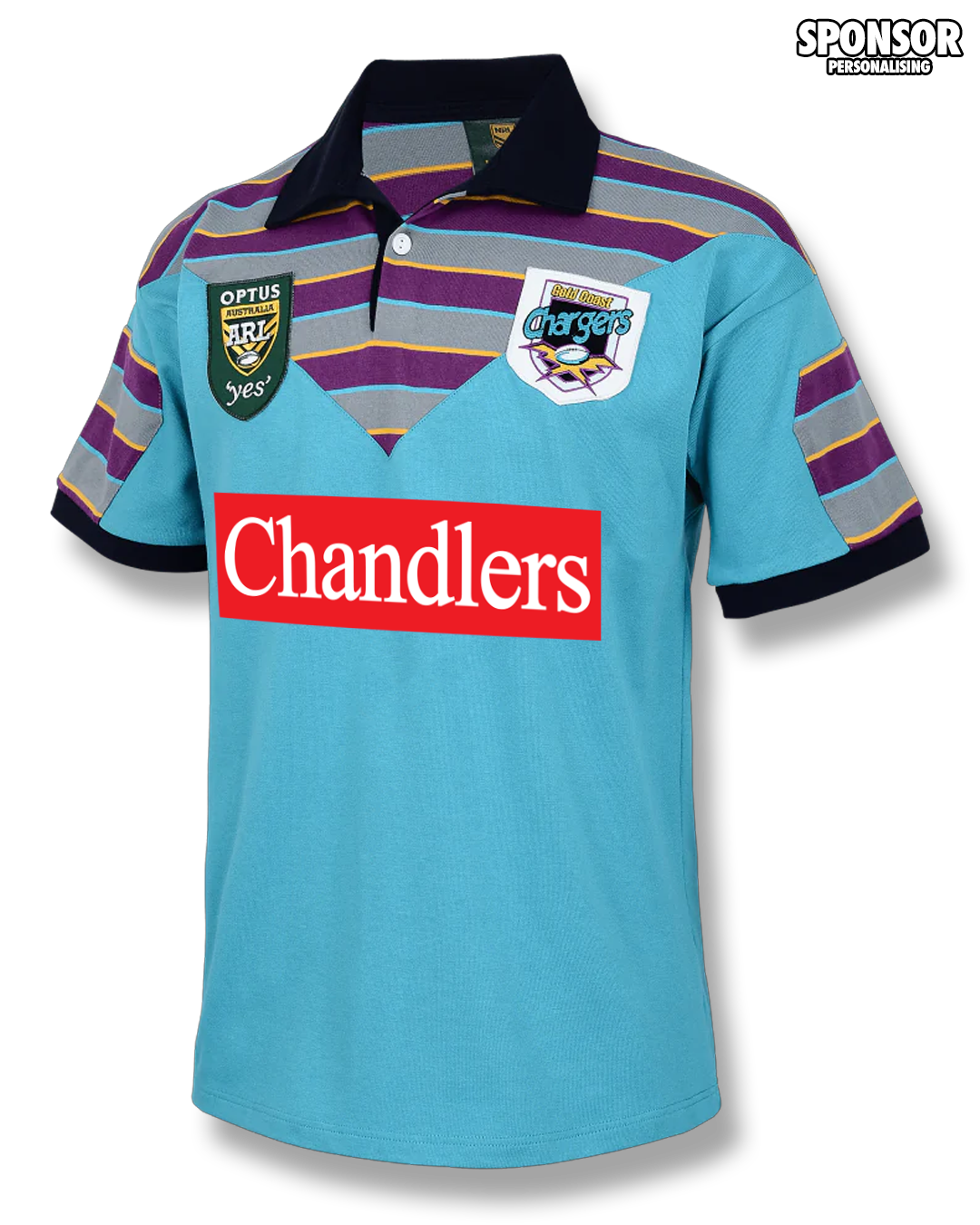 Gold Coast Chargers 1997 NSWRL Retro Jersey